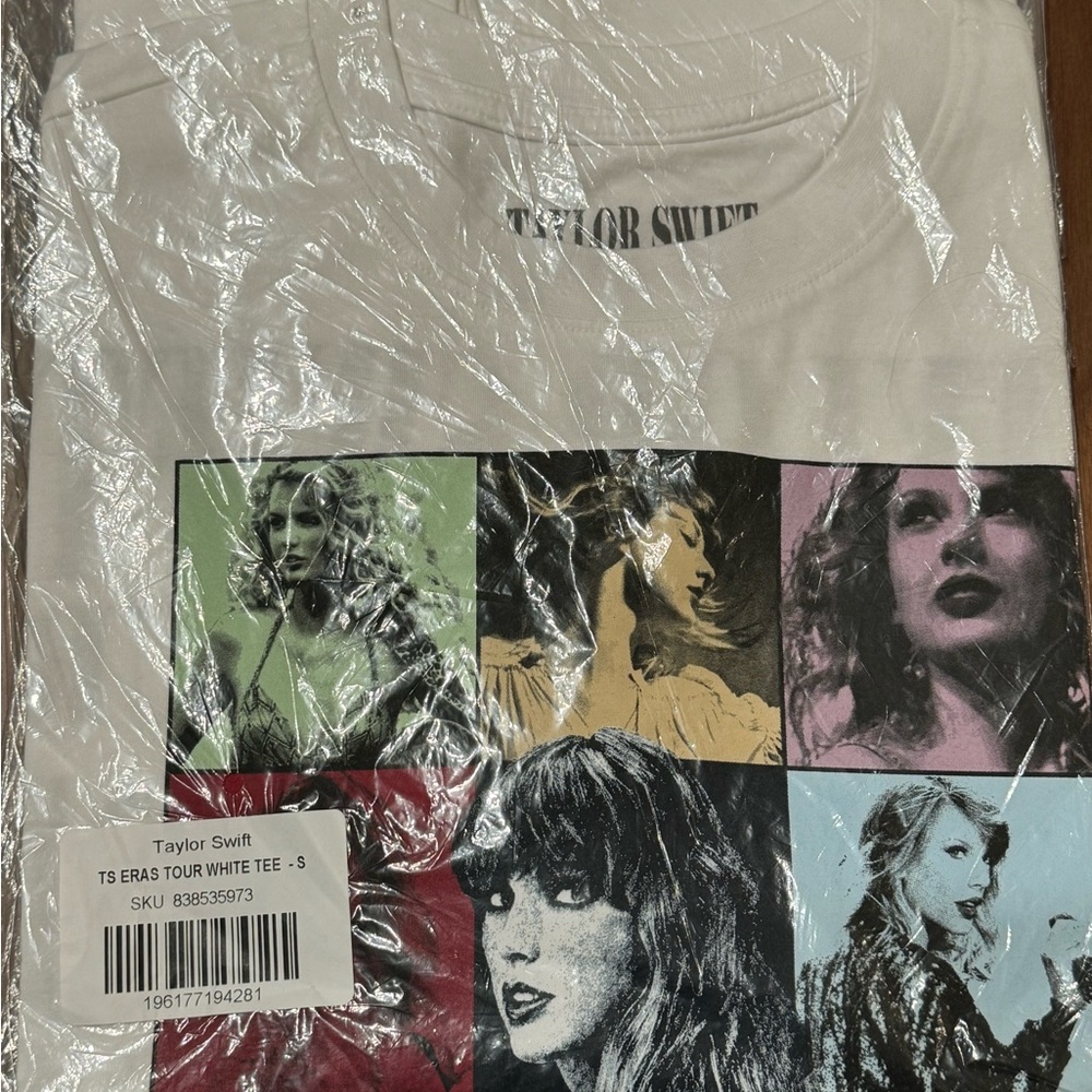 Taylor Swift The Eras Tour Official Merch White T-shirt  US TOUR Dates NEW